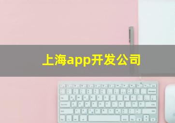 上海app开发公司
