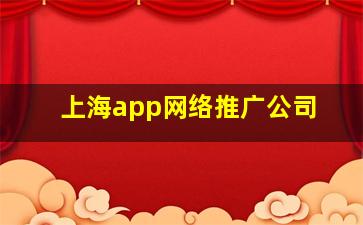 上海app网络推广公司