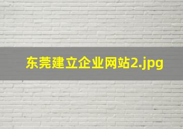东莞建立企业网站