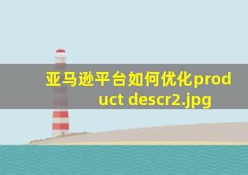 亚马逊平台如何优化product descr