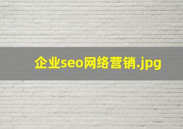 企业seo网络营销