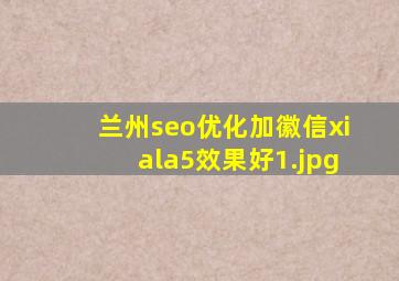 兰州seo优化加徽信xiala5效果好