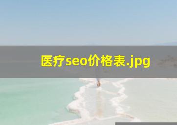医疗seo价格表
