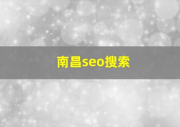 南昌seo搜索