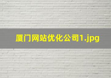 厦门网站优化公司