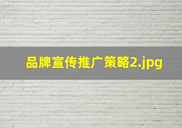品牌宣传推广策略