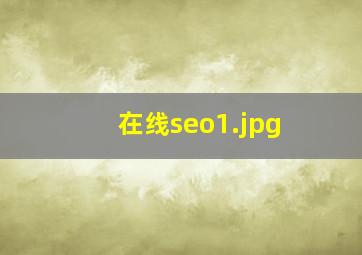 在线seo