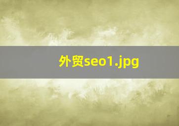 外贸seo