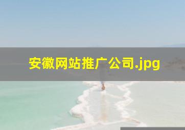 安徽网站推广公司