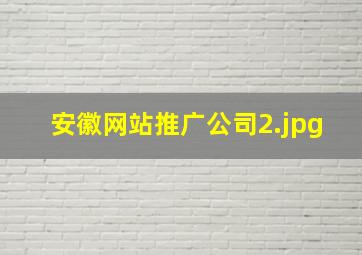 安徽网站推广公司