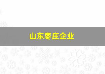 山东枣庄企业