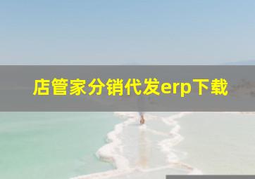 店管家分销代发erp下载