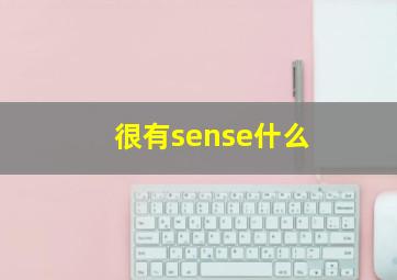 很有sense什么