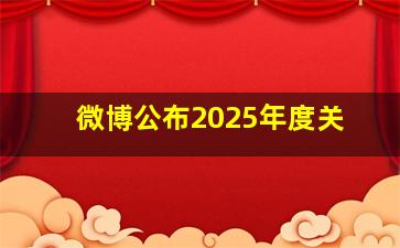 微博公布2025年度关