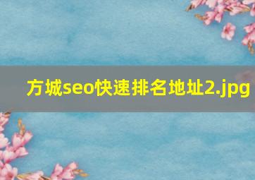 方城seo快速排名地址