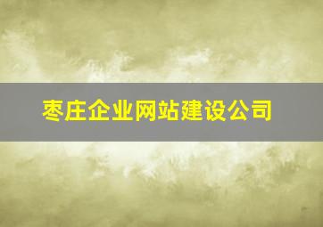 枣庄企业网站建设公司