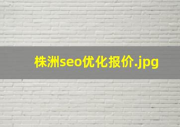 株洲seo优化报价
