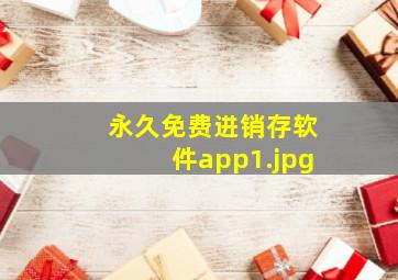 永久免费进销存软件app