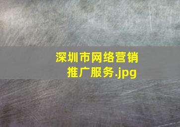 深圳市网络营销推广服务