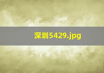 深圳5429