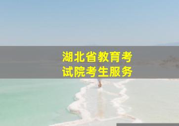 湖北省教育考试院考生服务