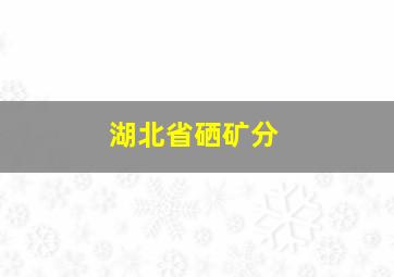 湖北省硒矿分