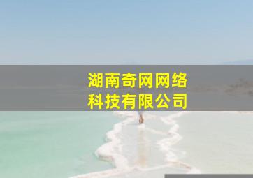 湖南奇网网络科技有限公司