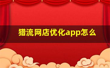 猎流网店优化app怎么