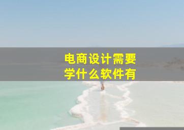 电商设计需要学什么软件有