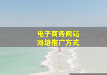 电子商务网站网络推广方式