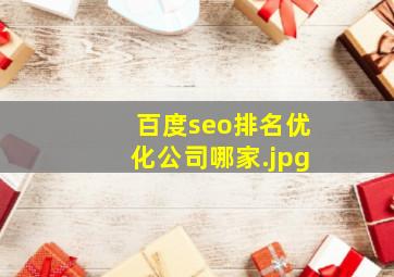 百度seo排名优化公司哪家