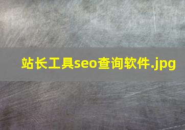 站长工具seo查询软件