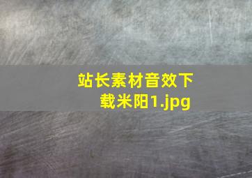 站长素材音效下载米阳