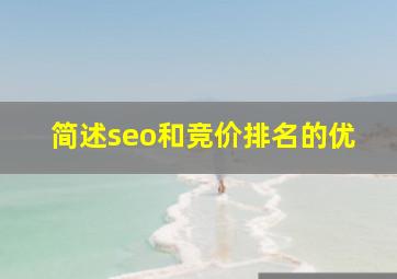 简述seo和竞价排名的优