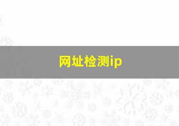 网址检测ip