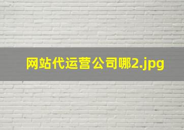 网站代运营公司哪