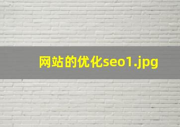 网站的优化seo