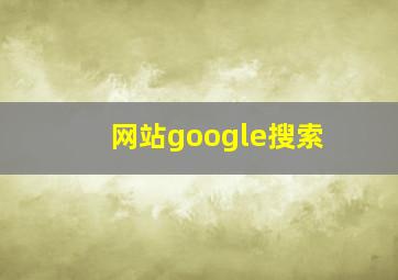 网站google搜索