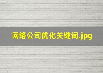 网络公司优化关键词