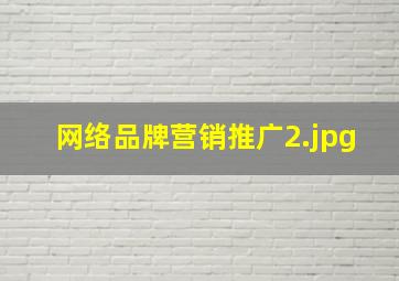网络品牌营销推广