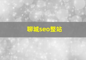 聊城seo整站