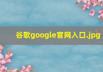 谷歌google官网入口