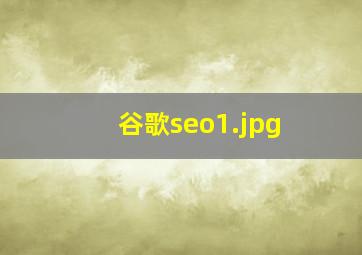 谷歌seo