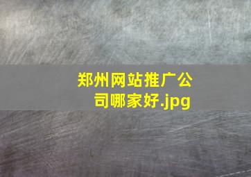 郑州网站推广公司哪家好