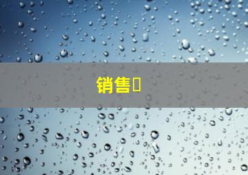 销售�
