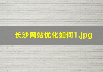 长沙网站优化如何
