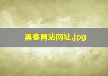 黑客网站网址