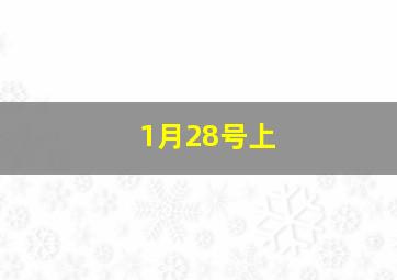 1月28号上