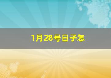 1月28号日子怎
