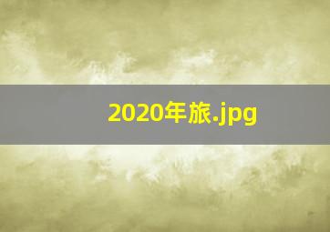2020年旅